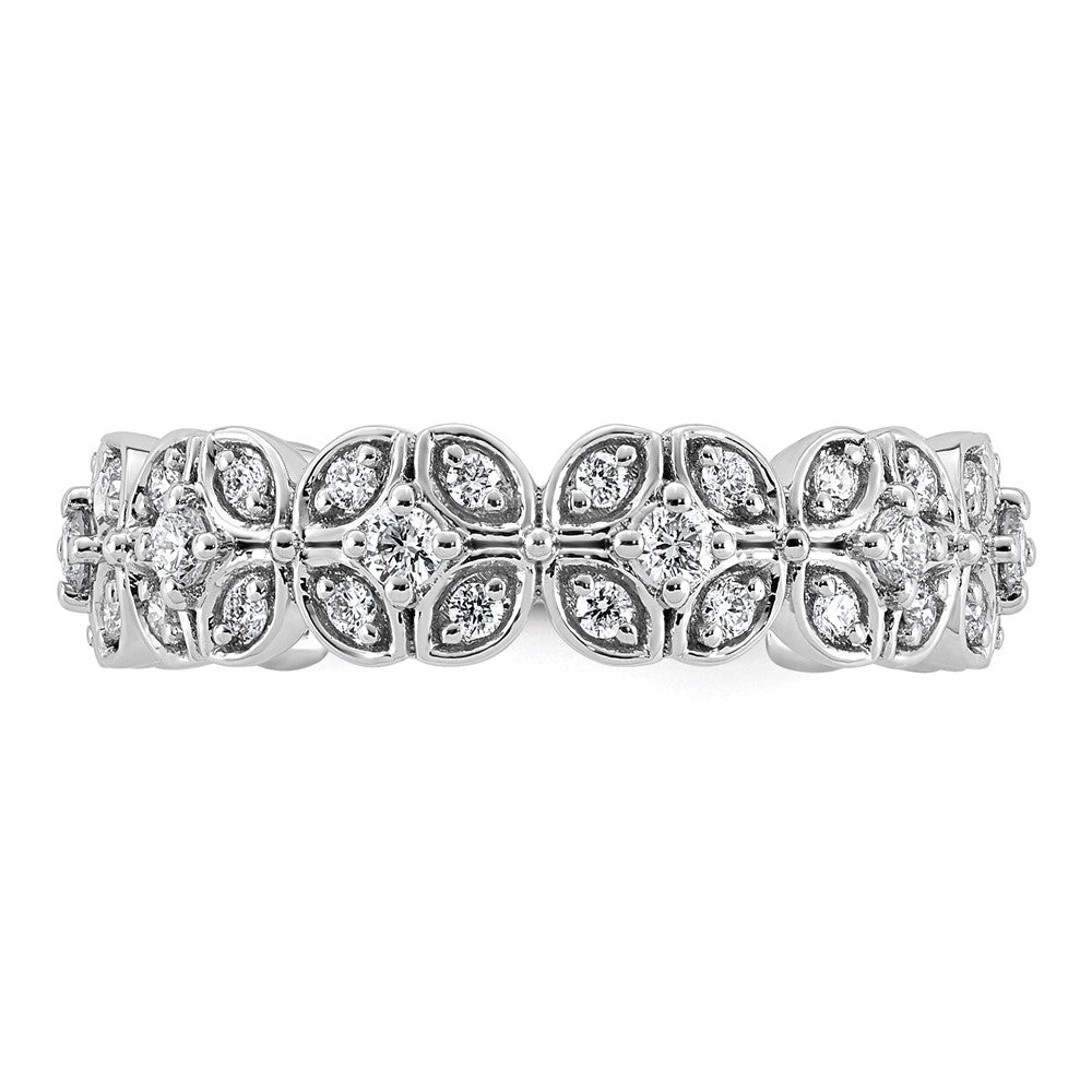 14kw 1/2ct Lab Grown Dia VS+ F+ Comp Fashion Ring