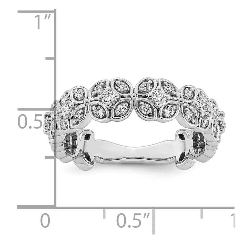 14kw 1/2ct Lab Grown Dia VS+ F+ Comp Fashion Ring