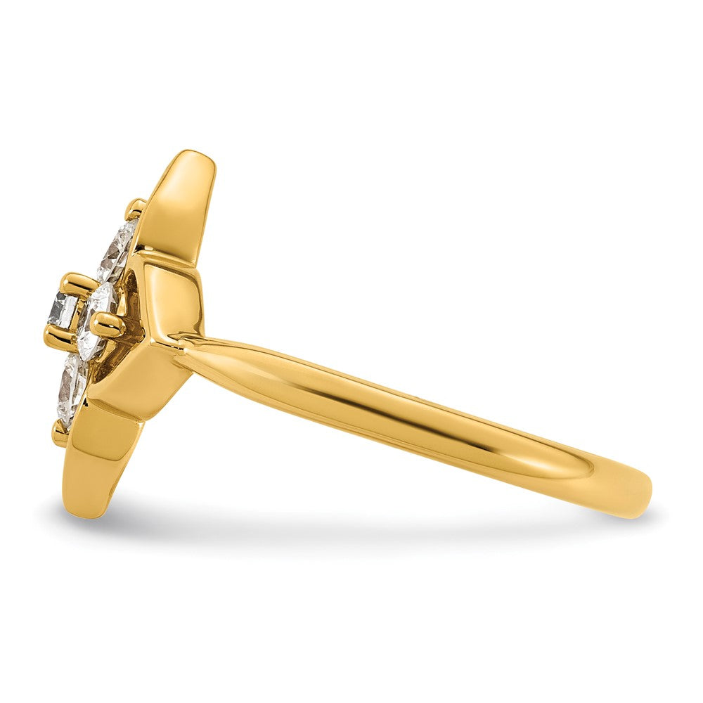 14k Lab Grown Diamond VS+ F+ Fashion Ring