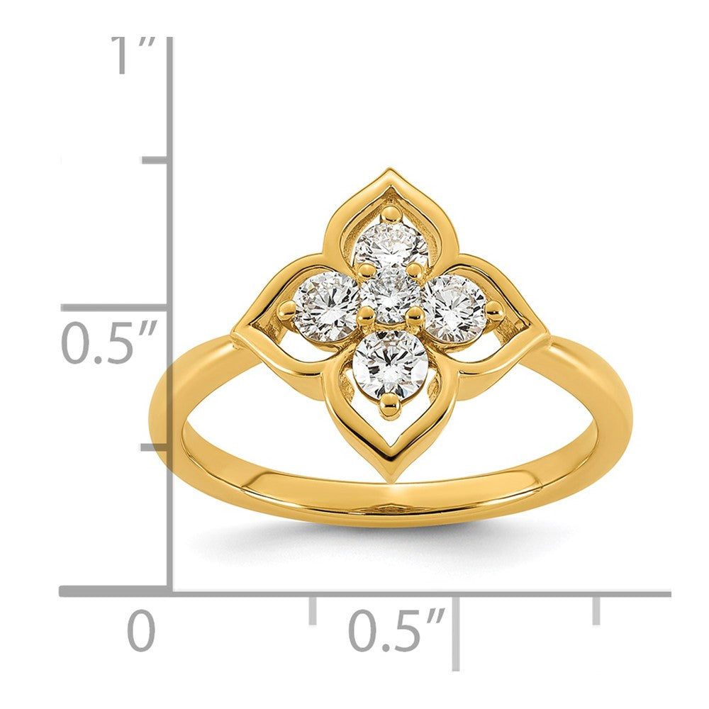 14k Lab Grown Diamond VS+ F+ Fashion Ring