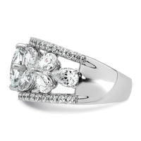 14k WG Lab Grown Dia VS+ F+ 4.5ct Complete Anniversary Band