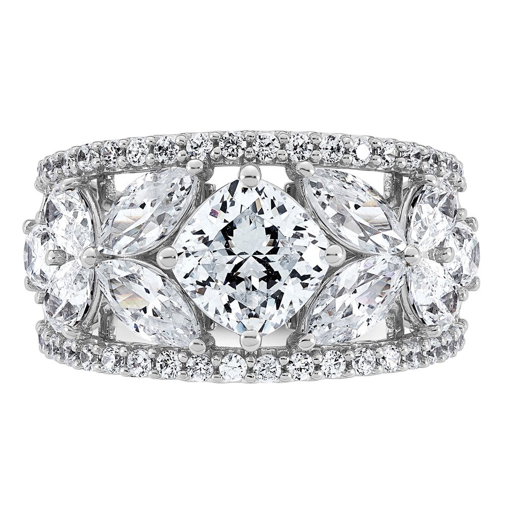 14k WG Lab Grown Dia VS+ F+ 4.5ct Complete Anniversary Band