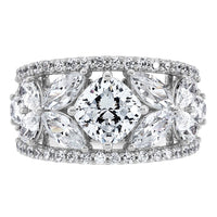 14k WG Lab Grown Dia VS+ F+ 4.5ct Complete Anniversary Band
