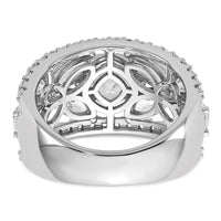 14k WG Lab Grown Dia VS+ F+ 4.5ct Complete Anniversary Band