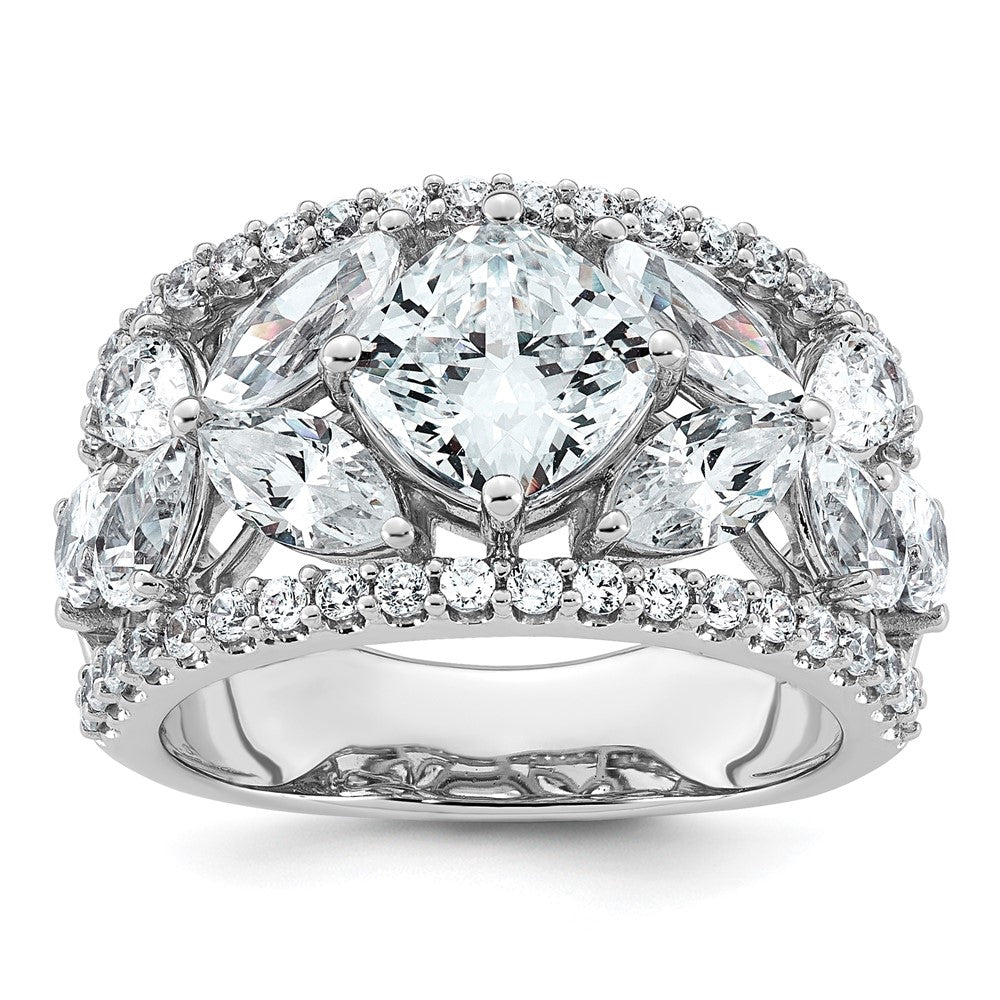 14k WG Lab Grown Dia VS+ F+ 4.5ct Complete Anniversary Band