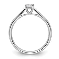 True Origin 14kw 1/4 ct Lab Grown Diamond VS+ F+ Comp. Round Solitaire Ring