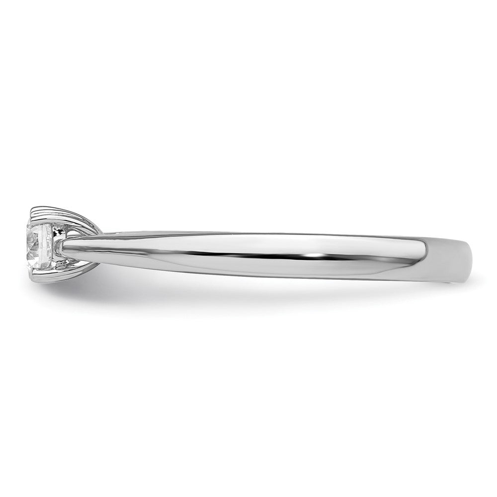 14kw 1/4 ct Lab Grown Diamond VS/SI+ G+ Round Solitaire Ring