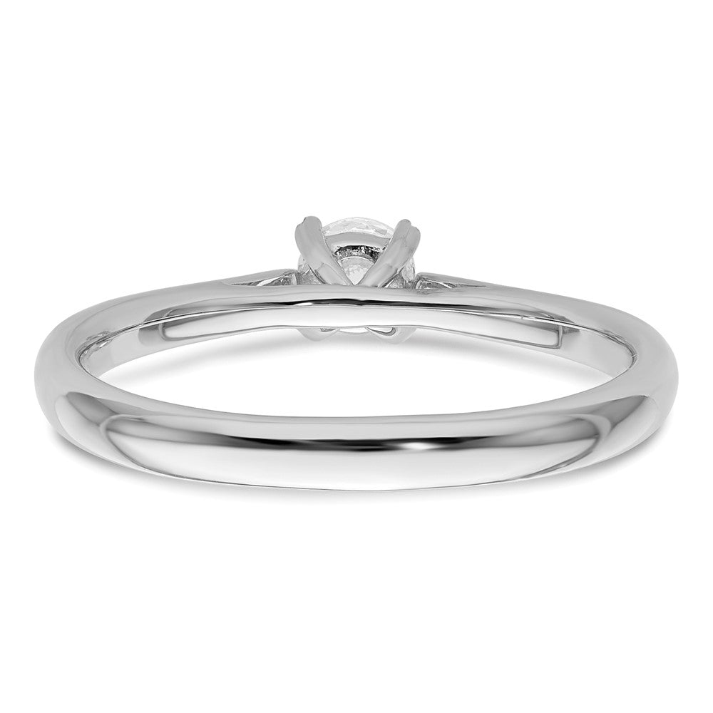 14kw 1/4 ct Lab Grown Diamond VS/SI+ G+ Round Solitaire Ring