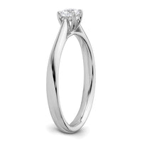 14kw 1/4 ct Lab Grown Diamond VS/SI+ G+ Round Solitaire Ring