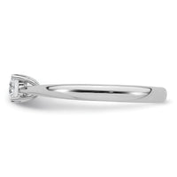 TO 14kw 1/3 ct Lab Grown Diamond VS+ F+ Comp. Round Solitaire Ring