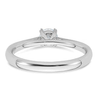 TO 14kw 1/3 ct Lab Grown Diamond VS+ F+ Comp. Round Solitaire Ring