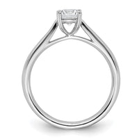 TO 14kw 1/2 ct Lab Grown Diamond VS+ F+ Comp. Round Solitaire Ring