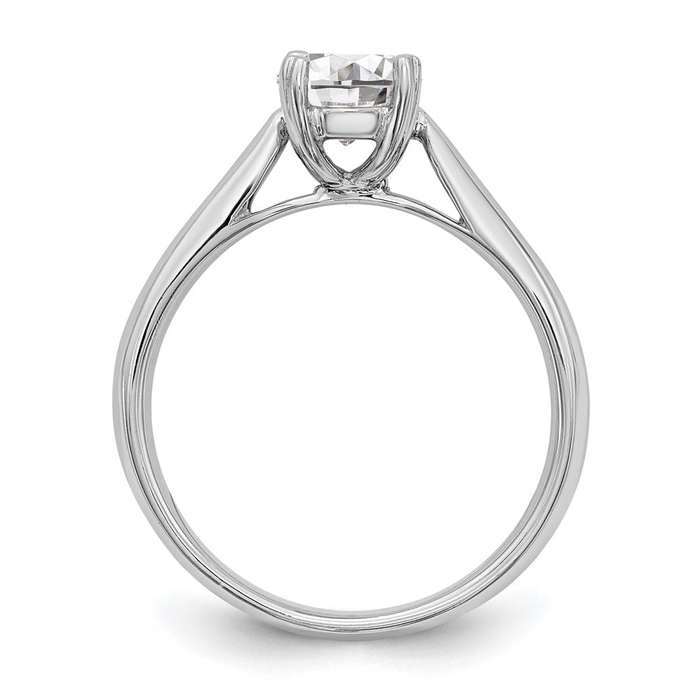 14kw 1/2 ct Cert Comp Lab Grown Diamond VS+ F+ Round Solitaire Ring