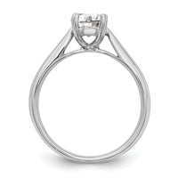 14kw 1/2 ct Cert Comp Lab Grown Diamond VS+ F+ Round Solitaire Ring