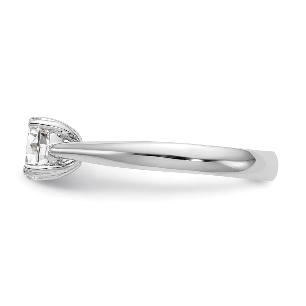14kw 3/4 ct Cert Comp Lab Grown Diamond VS/SI+ G+ Round Solitaire Ring
