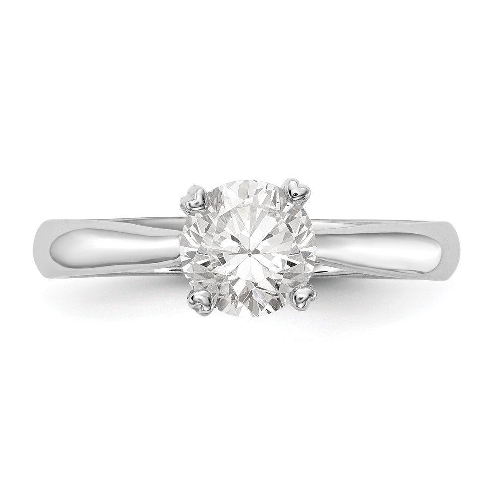 14kw 3/4 ct Cert Comp Lab Grown Diamond VS/SI+ G+ Round Solitaire Ring