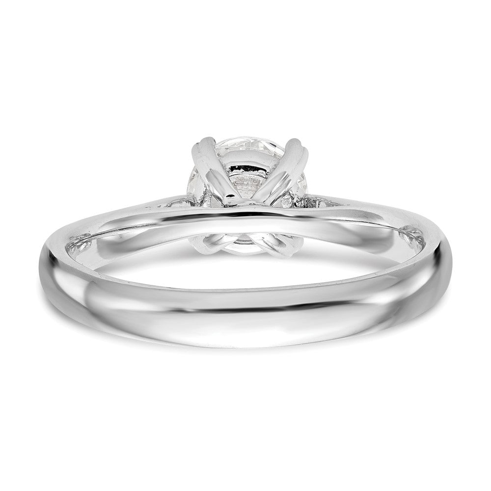 14kw 1/2 ct Cert Comp Lab Grown Diamond VS+ F+ Round Solitaire Ring