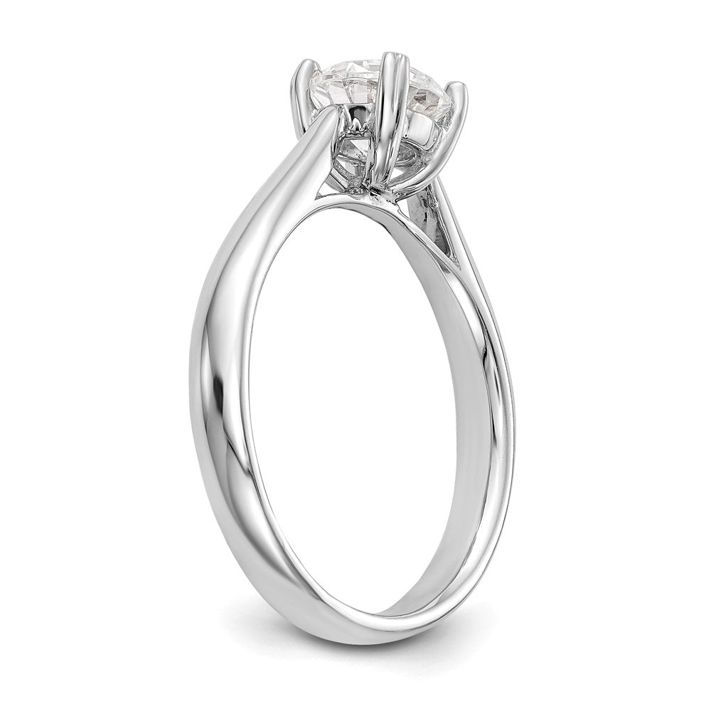 14kw 3/4 ct Cert Comp Lab Grown Diamond VS/SI+ G+ Round Solitaire Ring