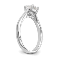 14kw 3/4 ct Cert Comp Lab Grown Diamond VS/SI+ G+ Round Solitaire Ring