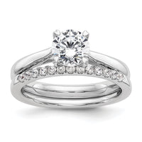 14kw 1/2 ct Cert Comp Lab Grown Diamond VS+ F+ Round Solitaire Ring
