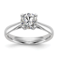 14kw 1/2 ct Cert Comp Lab Grown Diamond VS+ F+ Round Solitaire Ring