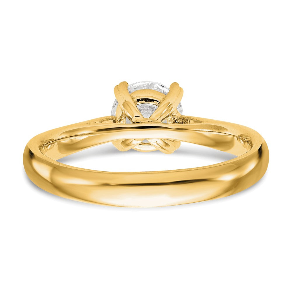 14k 1/3 ct Cert Comp Lab Grown Diamond VS+ F+ Round Solitaire Ring