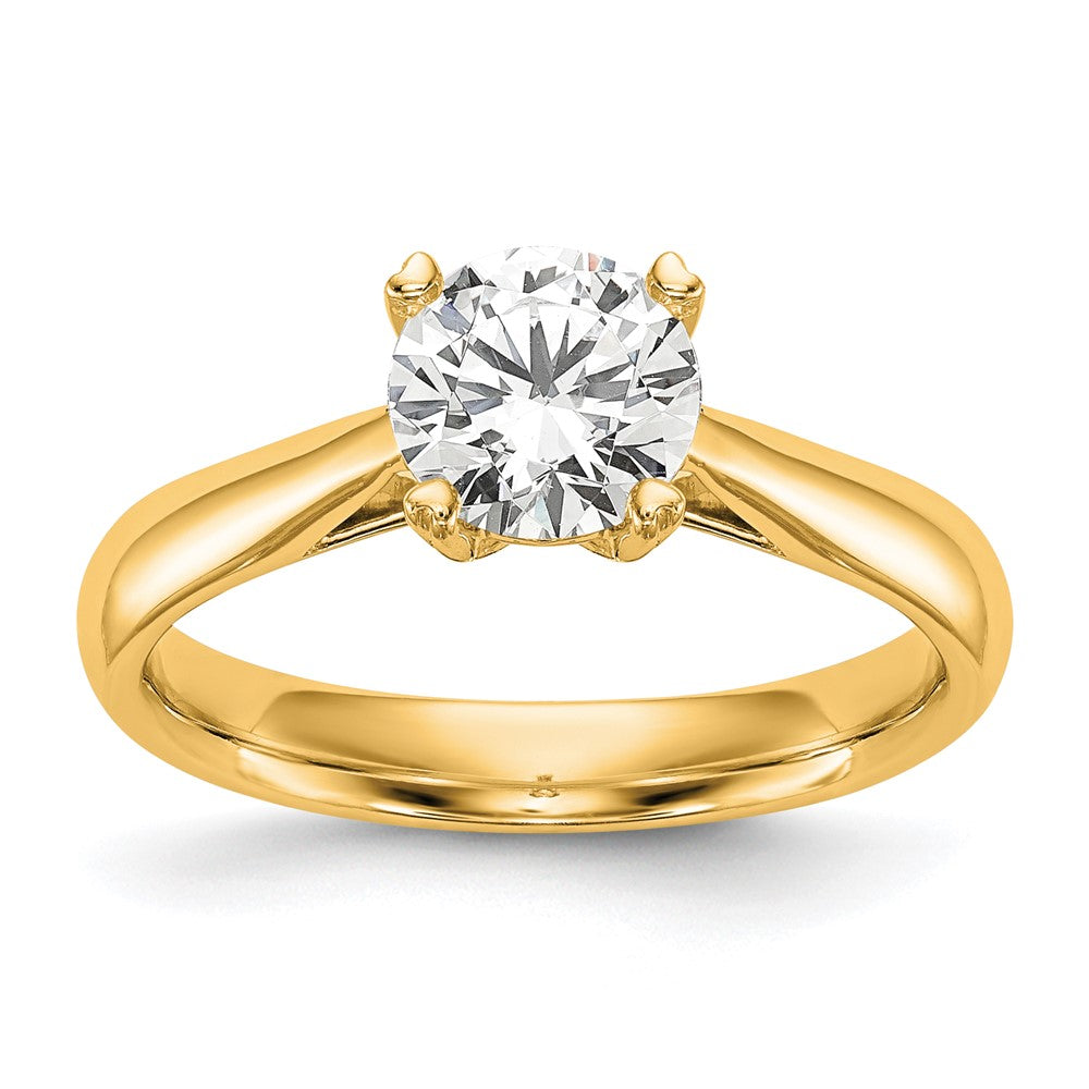 14k 3/4 ct Lab Grown Diamond VS/SI+ G+ Round Solitaire Ring