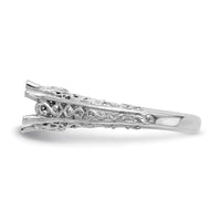 14k White Gold Round Solitaire 5/8 ct Center Engagement Ring Mounting