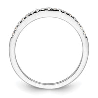 14k White Gold 1/6ct Lab Grown Diamond VS/SI+ G+ Comp Wedding Band