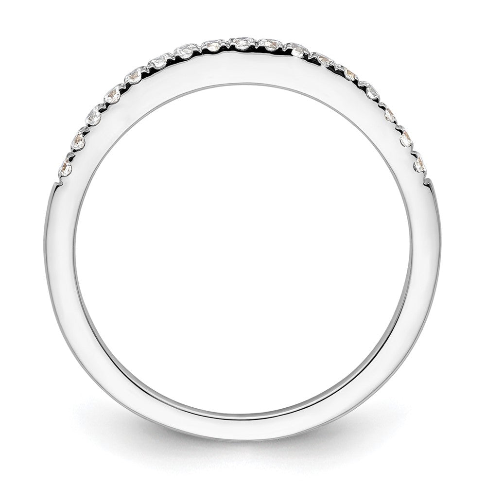 14k White Gold 1/6ct Lab Grown Diamond VS/SI+ G+ Comp Wedding Band