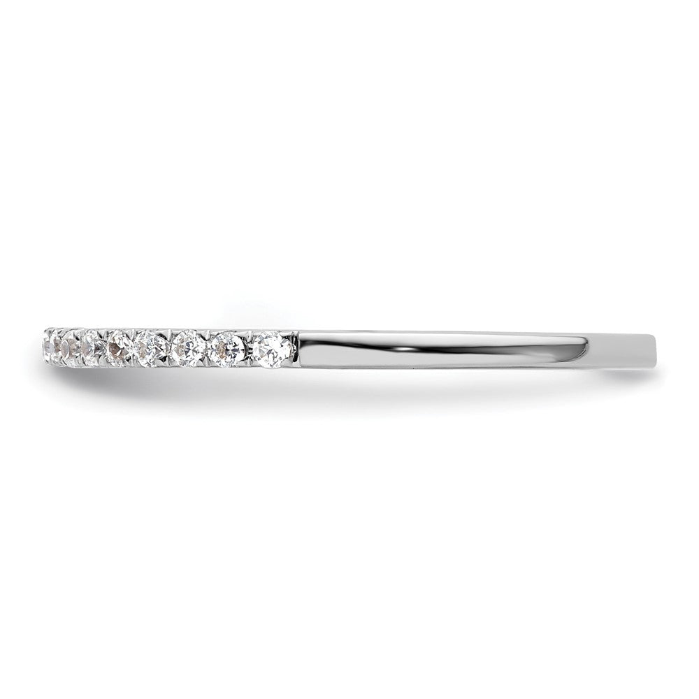 14k White Gold 1/6ct Lab Grown Diamond VS/SI+ G+ Comp Wedding Band