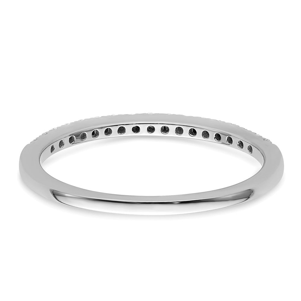 14k White Gold 1/6ct Lab Grown Diamond VS/SI+ G+ Comp Wedding Band
