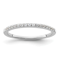 14k White Gold 1/6ct Lab Grown Diamond VS/SI+ G+ Comp Wedding Band