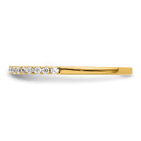 14k 1/6ct Lab Grown Diamond VS/SI+ G+ Comp Wedding Band