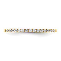 14k 1/6ct Lab Grown Diamond VS/SI+ G+ Comp Wedding Band