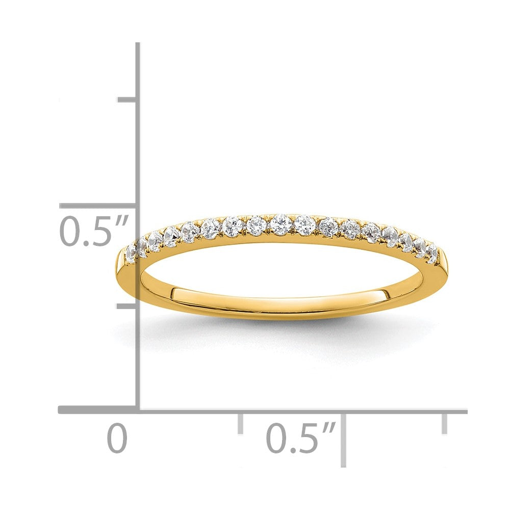 14k 1/6ct Lab Grown Diamond VS/SI+ G+ Comp Wedding Band
