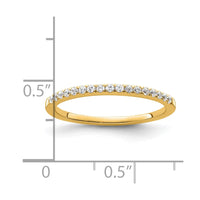 14k 1/6ct Lab Grown Diamond VS/SI+ G+ Comp Wedding Band