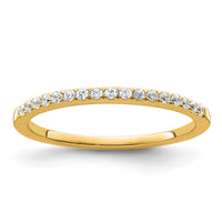 14k 1/6ct Lab Grown Diamond VS/SI+ G+ Comp Wedding Band