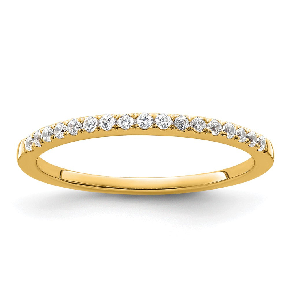14k 1/6ct Lab Grown Diamond VS/SI+ G+ Comp Wedding Band