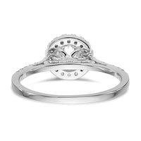 14kw 1/4ct Lab Grown Dia VS/SI+ G+ 1ct Round Center Semi Halo Eng Ring