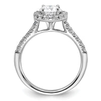 14k White Gold 1/3ct Lab Grown Dia VS/SI+ G+ 1ct Center Semi Eng Ring