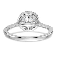 14k White Gold 1/3ct Lab Grown Dia VS/SI+ G+ 1ct Center Semi Eng Ring