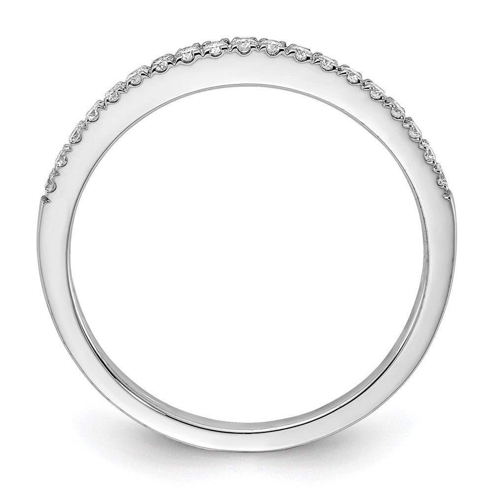 14k White Gold 1/5ct Lab Grown Diamond VS/SI+ G+ Comp Wedding Band