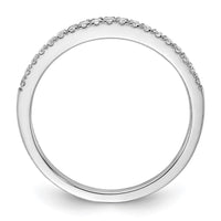 14k White Gold 1/5ct Lab Grown Diamond VS/SI+ G+ Comp Wedding Band