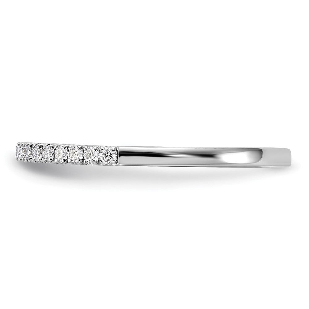14k White Gold 1/5ct Lab Grown Diamond VS/SI+ G+ Comp Wedding Band