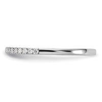 14k White Gold 1/5ct Lab Grown Diamond VS/SI+ G+ Comp Wedding Band