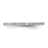 14k White Gold 1/5ct Lab Grown Diamond VS/SI+ G+ Comp Wedding Band