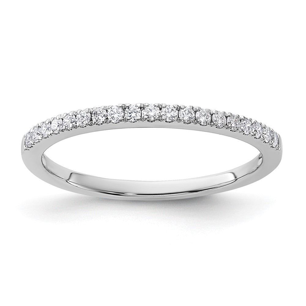 14k White Gold 1/5ct Lab Grown Diamond VS/SI+ G+ Comp Wedding Band