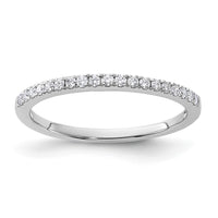 14k White Gold 1/5ct Lab Grown Diamond VS/SI+ G+ Comp Wedding Band