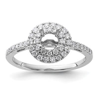 14kw 7/8ct Lab Grown Diamond VS/SI+ G+ Comp Double Halo Eng Ring